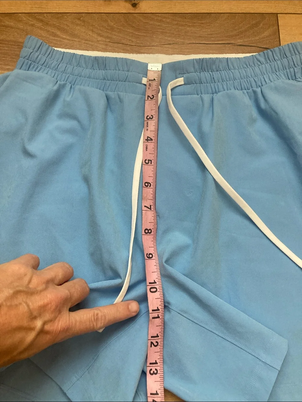 Lululemon Blue Linen 5” Pool Shorts Swim Trunks